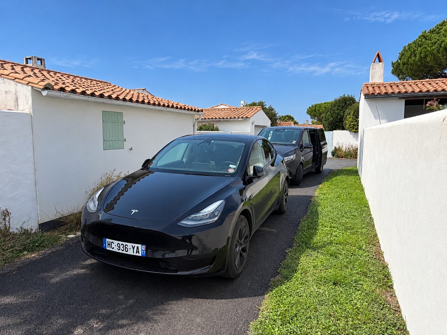 VTC MyCourse dans un village de l'Île de Ré