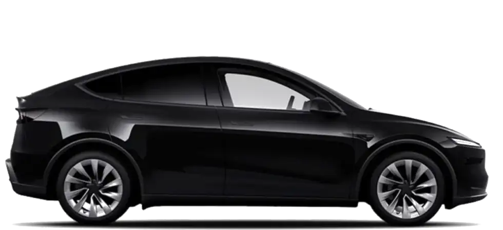 Tesla Model Y with driver, 4 passengers